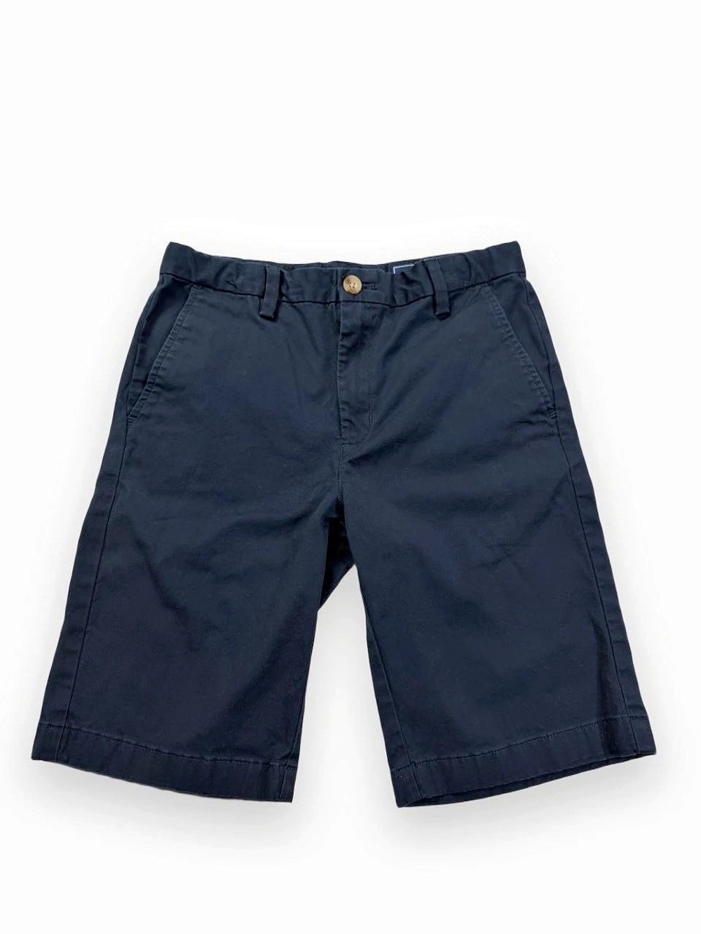 Vineyard Vines Boys Size 14 Navy Stretch Breaker Chino Shorts Adjustable Waist